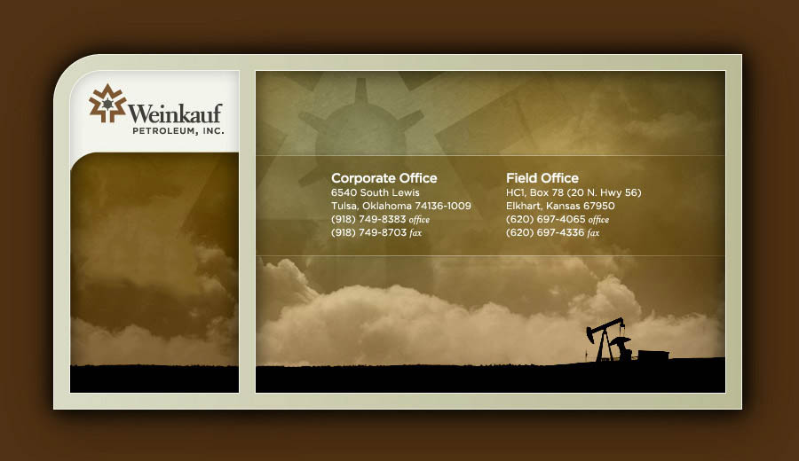 Weinkauf Petroleum Business Card